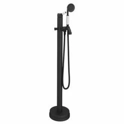 Lancaster Traditional Matt Black Single Lever Freestanding Bath Shower Mixer 10 Lancaster Traditional Matt Black Single Lever Freestanding Bath Shower Mixer -Bath Taps Shop LMB8FS D2 460
