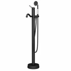 Lancaster Traditional Matt Black Single Lever Freestanding Bath Shower Mixer 13 Lancaster Traditional Matt Black Single Lever Freestanding Bath Shower Mixer -Bath Taps Shop LMB8FS d5 460