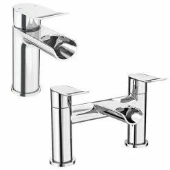 Luna Waterfall Tap Package (Bath + Basin Tap)