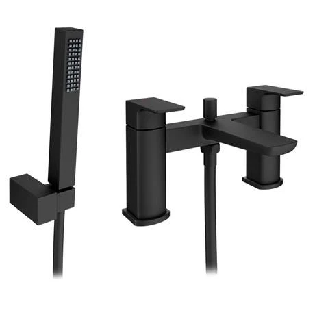 Mileto Matt Black Bath Shower Mixer Tap incl. Shower Kit 4 Mileto Matt Black Bath Shower Mixer Tap incl. Shower Kit - Image 2