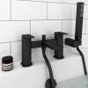 Mileto Matt Black Bath Shower Mixer Tap incl. Shower Kit 1 Mileto Matt Black Bath Shower Mixer Tap incl. Shower Kit -Bath Taps Shop M04BLK n p