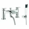 Crosswater - Flow Dual Lever Bath Shower Mixer with Kit - MBFW422D 1 Crosswater - Flow Dual Lever Bath Shower Mixer with Kit - MBFW422D -Bath Taps Shop MBFW422D P