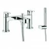 Crosswater - Style Dual Lever Bath Shower Mixer with Kit - MBST422D -Bath Taps Shop MBST422D P