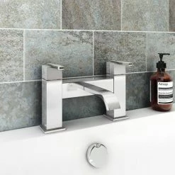 Milan Modern Mono Basin Mixer and Bath Filler - Chrome 10 Milan Modern Mono Basin Mixer and Bath Filler - Chrome -Bath Taps Shop MIL001 MIL008 d2n 460