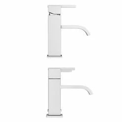 Milan Modern Mono Basin Mixer and Bath Filler - Chrome 11 Milan Modern Mono Basin Mixer and Bath Filler - Chrome -Bath Taps Shop MIL001 MIL008 d3n 460