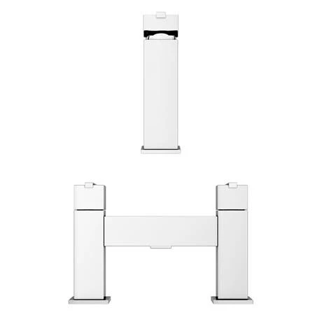 Milan Modern Mono Basin Mixer and Bath Filler - Chrome 8 Milan Modern Mono Basin Mixer and Bath Filler - Chrome - Image 6