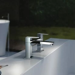 Monza Curved Modern Bath Tap 8 Monza Curved Modern Bath Tap -Bath Taps Shop MZC22 d3 460