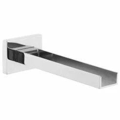 Milan Modern Wall Mounted Waterfall Basin/Bath Spout - Chrome 5 Milan Modern Wall Mounted Waterfall Basin/Bath Spout - Chrome -Bath Taps Shop Milan Modern Wall Mounted Waterfall Spout detail1 460