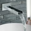 Milan Modern Wall Mounted Waterfall Basin/Bath Spout - Chrome 1 Milan Modern Wall Mounted Waterfall Basin/Bath Spout - Chrome -Bath Taps Shop Milan Modern Wall Mounted Waterfall Spout prod