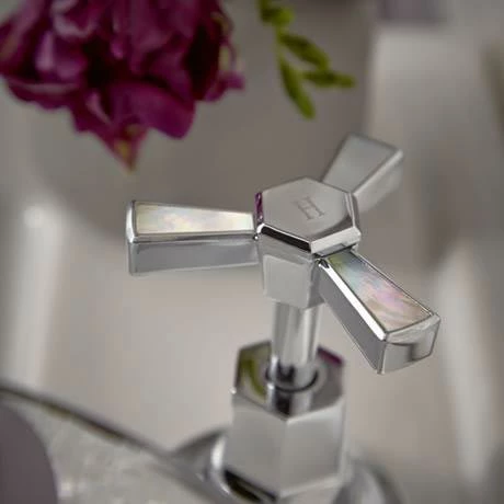 Heritage Gracechurch Mother of Pearl Bath Shower Mixer - TGRDMOP02 4 Heritage Gracechurch Mother of Pearl Bath Shower Mixer - TGRDMOP02 - Image 2