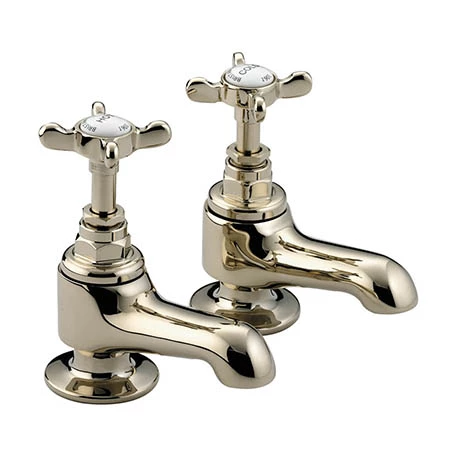 Bristan 1901 Traditional Bath Pillar Taps - Gold Plated - N-3/4-G-CD 3 Bristan 1901 Traditional Bath Pillar Taps - Gold Plated - N-3/4-G-CD