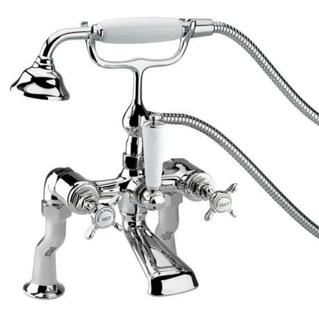 Bristan 1901 Luxury Pillar Bath Shower Mixer - Chrome Plated - N-LBSM-C 3 Bristan 1901 Luxury Pillar Bath Shower Mixer - Chrome Plated - N-LBSM-C