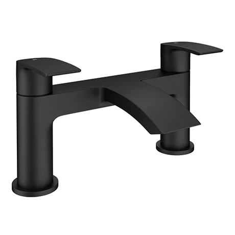 Nexus Matt Black Modern Bath Filler 3 Nexus Matt Black Modern Bath Filler