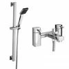 Neo Bath Shower Mixer with Slider Rail Kit - Chrome 2 Neo Bath Shower Mixer with Slider Rail Kit - Chrome -Bath Taps Shop NSRK np
