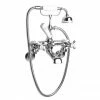 Old London - Chrome Edwardian Wall Mounted Bath Shower Mixer - LDN314 2 Old London - Chrome Edwardian Wall Mounted Bath Shower Mixer - LDN314 -Bath Taps Shop Old London LDN314 P