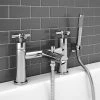 Pablo Modern Bath Shower Mixer with Shower Kit - Chrome 1 Pablo Modern Bath Shower Mixer with Shower Kit - Chrome -Bath Taps Shop PAB002 prod