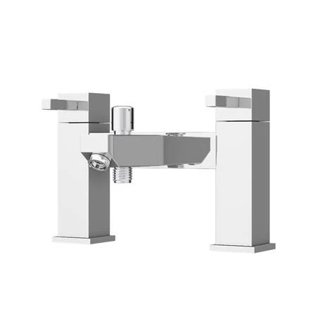Prime Modern Bath Shower Mixer with Shower Kit - Chrome 5 Prime Modern Bath Shower Mixer with Shower Kit - Chrome - Image 3
