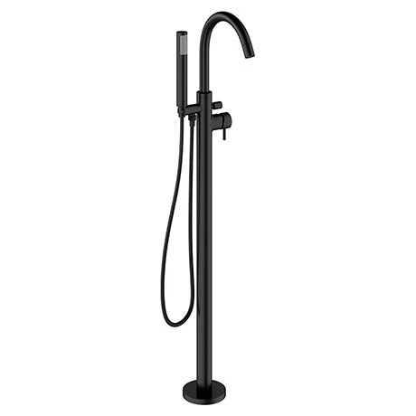 Crosswater MPRO Floor Mounted Freestanding Bath Shower Mixer - Matt Black - PRO416FM 3 Crosswater MPRO Floor Mounted Freestanding Bath Shower Mixer - Matt Black - PRO416FM