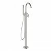Crosswater MPRO Floor Mounted Freestanding Bath Shower Mixer - Brushed Stainless Steel - PRO416FV 1 Crosswater MPRO Floor Mounted Freestanding Bath Shower Mixer - Brushed Stainless Steel - PRO416FV -Bath Taps Shop PRO416FV P