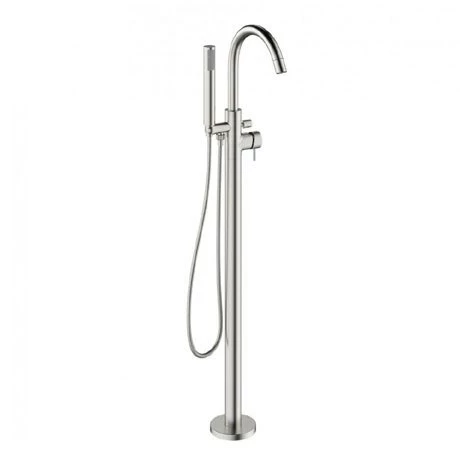 Crosswater MPRO Floor Mounted Freestanding Bath Shower Mixer - Brushed Stainless Steel - PRO416FV 3 Crosswater MPRO Floor Mounted Freestanding Bath Shower Mixer - Brushed Stainless Steel - PRO416FV