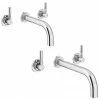Primo Wall Mounted Tap Package (Bath + Basin Tap) 1 Primo Wall Mounted Tap Package (Bath + Basin Tap) -Bath Taps Shop PRWMPK p