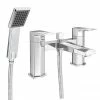 Venice Modern Geometric Bath Shower Mixer Tap + Shower Kit 2 Venice Modern Geometric Bath Shower Mixer Tap + Shower Kit -Bath Taps Shop Prism Modern Bath Shower Mixer Tap p