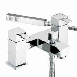 Bristan - Quadrato Pillar Bath Shower Mixer - Chrome - QD-BSM-C