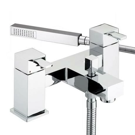 Bristan - Quadrato Pillar Bath Shower Mixer - Chrome - QD-BSM-C 3 Bristan - Quadrato Pillar Bath Shower Mixer - Chrome - QD-BSM-C