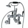 Imperial Radcliffe Chrome Wall Mounted Bath Shower Mixer with Black Levers 1 Imperial Radcliffe Chrome Wall Mounted Bath Shower Mixer with Black Levers -Bath Taps Shop RADBSMWMBCP P1