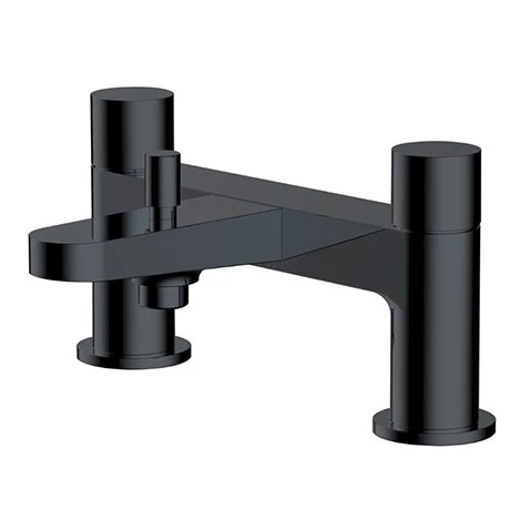 RAK - Petit Round Deck Bath Shower Mixer Matt Black - RAKPER3005B 3 RAK - Petit Round Deck Bath Shower Mixer Matt Black - RAKPER3005B