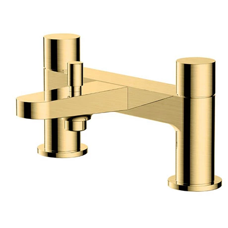 RAK - Petit Round Deck Bath Shower Mixer Brushed Gold - RAKPER3005G 3 RAK - Petit Round Deck Bath Shower Mixer Brushed Gold - RAKPER3005G