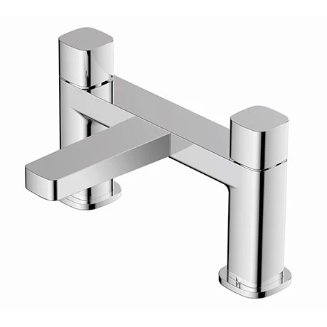 RAK - Petit Square Deck Bath Filler Chrome - RAKPES3004C 3 RAK - Petit Square Deck Bath Filler Chrome - RAKPES3004C