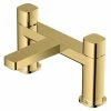 RAK - Petit Square Deck Bath Filler Brushed Gold - RAKPES3004G -Bath Taps Shop RAKPES3004G M