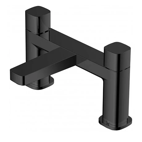 RAK - Petit Square Deck Bath Filler Matt Black - RAKPES3004B 3 RAK - Petit Square Deck Bath Filler Matt Black - RAKPES3004B