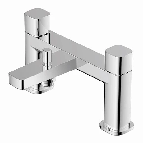 RAK - Petit Square Deck Bath Shower Mixer Chrome - RAKPES3005C 3 RAK - Petit Square Deck Bath Shower Mixer Chrome - RAKPES3005C