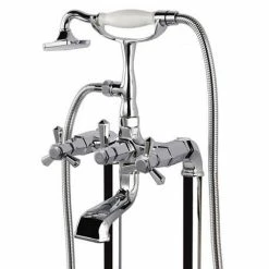 RAK Washington Art Deco Freestanding Bath Shower Mixer + Kit - RAKWTN3014 -Bath Taps Shop RAKWTN3014 D1 460