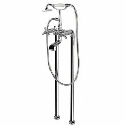RAK Washington Art Deco Freestanding Bath Shower Mixer + Kit - RAKWTN3014
