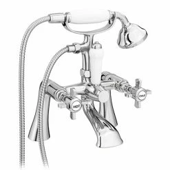 Regent Traditional Bath Shower Mixer Taps - Chrome