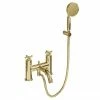 Burlington Riviera Art Deco Gold Bath Shower Mixer with Shower Kit 1 Burlington Riviera Art Deco Gold Bath Shower Mixer with Shower Kit -Bath Taps Shop RIV4 GOLD P
