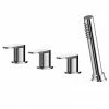 Asquiths Solitude Deck Mounted Bath Shower Mixer (4TH) No Spout - TAB5125 2 Asquiths Solitude Deck Mounted Bath Shower Mixer (4TH) No Spout - TAB5125 -Bath Taps Shop TAB5125 p