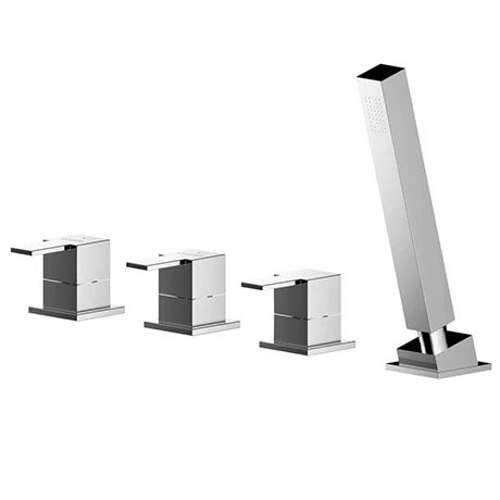 Asquiths Revival Deck Mounted Bath Shower Mixer (4TH) No Spout - TAC5125 3 Asquiths Revival Deck Mounted Bath Shower Mixer (4TH) No Spout - TAC5125