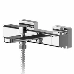 Asquiths Tranquil Thermostatic Wall Mounted Bath Shower Mixer - TAD5128
