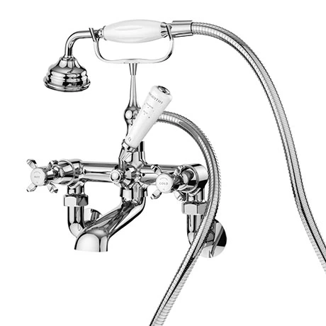 Asquiths Restore Crosshead Wall Mounted Bath Shower Mixer with Shower Kit - TAE5324 3 Asquiths Restore Crosshead Wall Mounted Bath Shower Mixer with Shower Kit - TAE5324