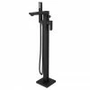 Toreno Modern Matt Black Floor Mounted Free-standing Bath Shower Mixer 2 Toreno Modern Matt Black Floor Mounted Free-standing Bath Shower Mixer -Bath Taps Shop TBFST prod