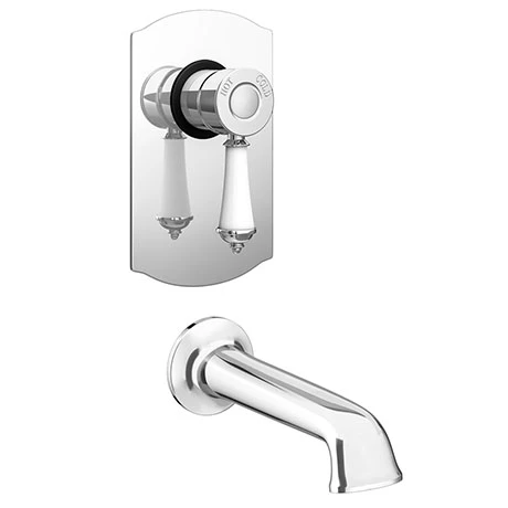 Trafalgar Traditional Concealed Manual Valve with Bath Spout 3 Trafalgar Traditional Concealed Manual Valve with Bath Spout