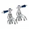Heritage Glastonbury Midnight Blue Bath Pillar Taps - TGRBL01 2 Heritage Glastonbury Midnight Blue Bath Pillar Taps - TGRBL01 -Bath Taps Shop TGRBL01 PN