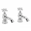 Heritage - Hartlebury Bath Pillar Taps - Chrome - THRC01 2 Heritage - Hartlebury Bath Pillar Taps - Chrome - THRC01 -Bath Taps Shop THRC01 P