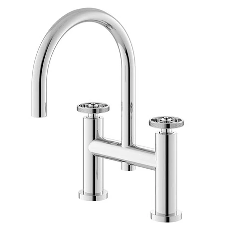 Hudson Reed Revolution Industrial Chrome Bath Filler - TIW353 3 Hudson Reed Revolution Industrial Chrome Bath Filler - TIW353