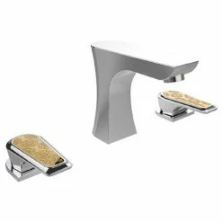 Heritage Lymington Lace Gold 3 Taphole Bath Filler - TLYCG073