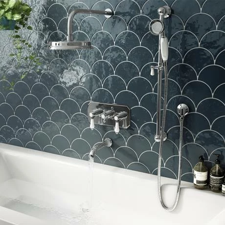 Trafalgar Traditional Wall Mounted Bath Spout - Chrome 4 Trafalgar Traditional Wall Mounted Bath Spout - Chrome - Image 2